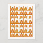 Bingo Card Marker Autumn Fall Pumpkin Baby Postkarte (Vorderseite)