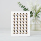 Bingo Card Marker Dschungelspiel Postkarte (Stehend Vorderseite)