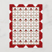 Bingo-Card-Marker für die Red Sock-Affen-Raute Postkarte (Vorderseite)