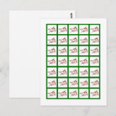 Bingo Card Marker Monkey Swing Jungle Safari Zoo Postkarte (Vorne/Hinten)