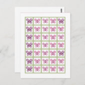 Bingo Card Marker Sugar Plum Butterfly Postkarte (Vorne/Hinten)