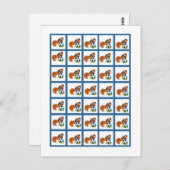 Bingo Card Markers All-Star Blue Postkarte (Vorne/Hinten)