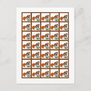 Bingo Card Markers All-Star Red Postkarte