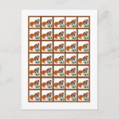 Bingo Card Markers All-Star Red Postkarte (Vorderseite)