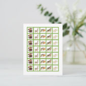 Bingo Card Markers Jacana Lila Tiere Postkarte (Stehend Vorderseite)