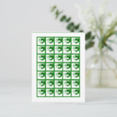 Bingo Card Markers Sweet 16 Green Party Einladungspostkarte (Stehend Vorderseite)