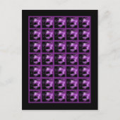 Bingo Card Markers Sweet 16 Lila Lilac Black Postkarte (Vorderseite)