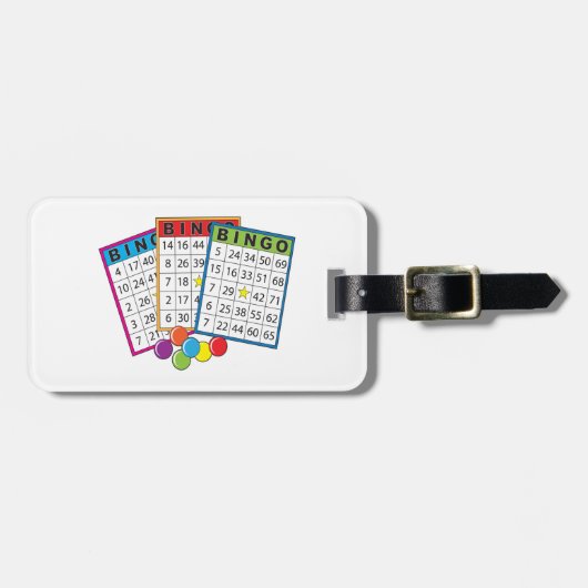 Bingo Cards Gepäckanhänger (Vorderseite horizontal)