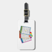 Bingo Cards Gepäckanhänger (Vorderseite vertikal)