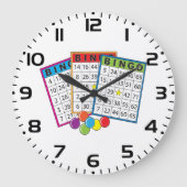 Bingo Cards Große Wanduhr (Vorderseite)
