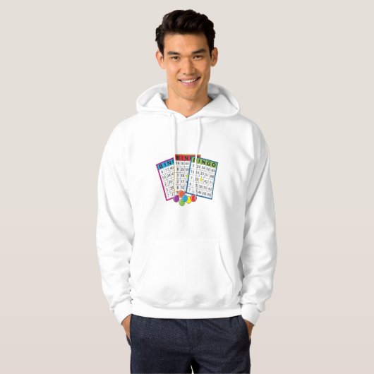 Bingo Cards Mens Hoodie (Vorne ganz)