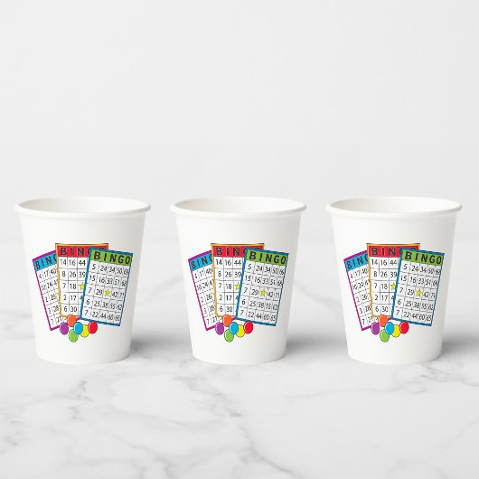 Bingo Cards Pappbecher