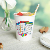 Bingo Cards Pappbecher