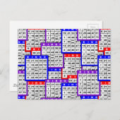 Bingo Cards Postkarte (Vorne/Hinten)