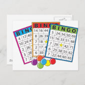 Bingo Cards Postkarte (Vorne/Hinten)
