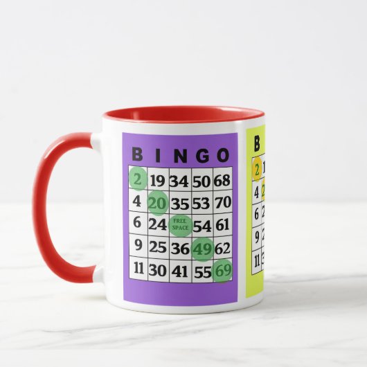 BINGO Cards Tasse (Links)