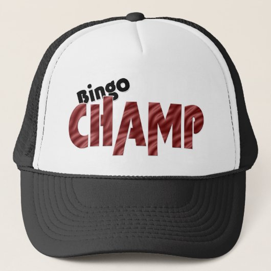 Bingo-Champions-Meistervegas-Art-Hut Truckerkappe (Vorderseite)