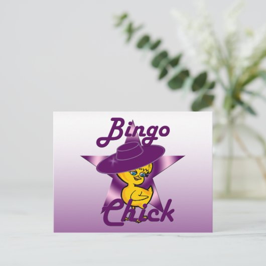 Bingo Chick #9 Postkarte (Stehend Vorderseite)