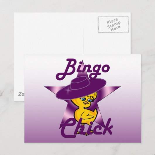 Bingo Chick #9 Postkarte (Vorne/Hinten)