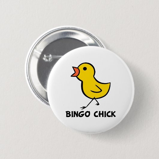 Bingo Chick Button (Vorne & Hinten)