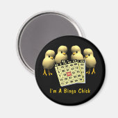 Bingo Chick Magnet (Vorderseite/Rückseite)