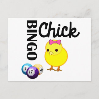Bingo Chick Postkarte
