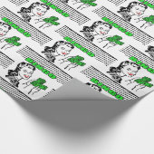 Bingo-Dame mit Geld Geschenkpapier (Ecke)