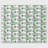 Bingo-Dame mit Geld Geschenkpapier (Flach)