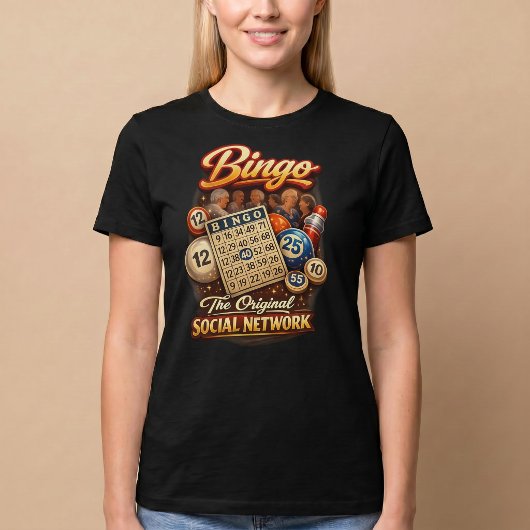 Bingo: Das ursprüngliche soziale Netzwerk T-Shirt