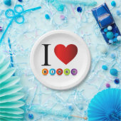 Bingo der Liebe I Pappteller (Party)
