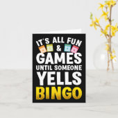 Bingo Design Women Bingo Novelty Gamble Bi Karte (Gelbe Blume)