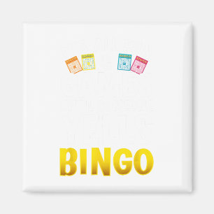 Bingo Design Women Bingo Novelty Gamble Bi Magnet