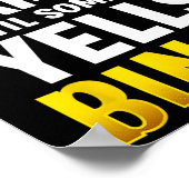 Bingo Design Women Bingo Novelty Gamble Bi Poster (Ecke)