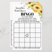 Bingo Englisch Spanisch Brautparty-Spiel Sonnenblu (Vorne/Hinten)