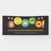 Bingo-Ereignis helle Farben und Gold Banner (Horizontal)