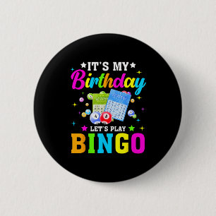 Bingo Es ist mein Geburtstag Lass uns Bingo spiele Button