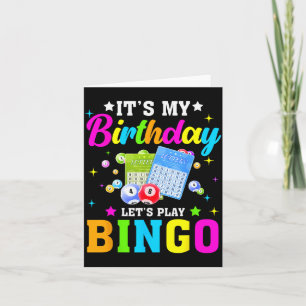 Bingo Es ist mein Geburtstag Lass uns Bingo spiele Karte