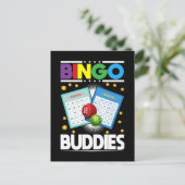 Bingo Friends Men Funny Bingo Player Postkarte (Stehend Vorderseite)