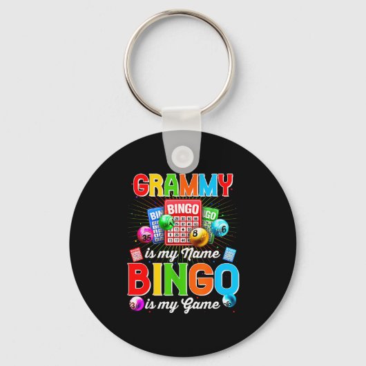 Bingo Funny Grammy Is My Name Bingo Is My Game Xma Schlüsselanhänger (Vorderseite)