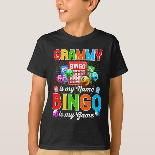 Bingo Funny Grammy Is My Name Bingo Is My Game Xma T-Shirt (Vorderseite)