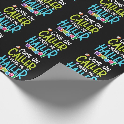 Bingo Funny Player macht mich Holler Geschenkpapier (Ecke)