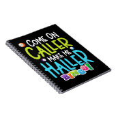 Bingo Funny Player macht mich Holler Notizblock (Rechte Seite)