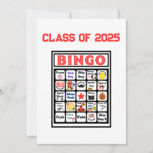 Bingo für die Abschlussklasse Einladung