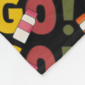 Bingo Gambling word art fleece Decke (Ecke)