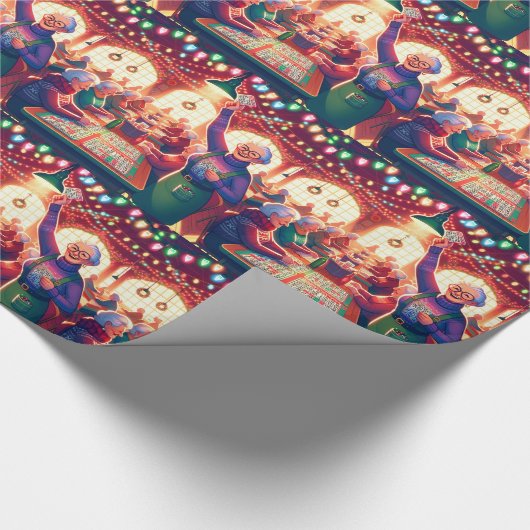 Bingo Game Christmas Geschenkpapier (Ecke)