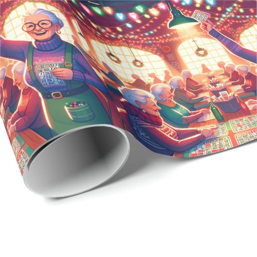 Bingo Game Christmas Geschenkpapier (Rolleneckpunkt)