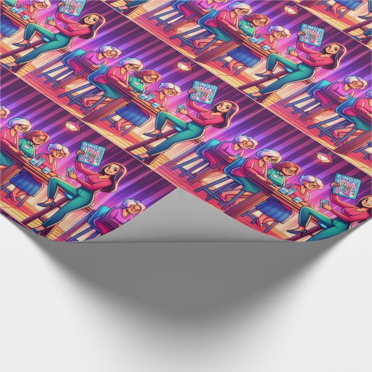 Bingo Game Jeden Anlaß Geschenkpapier (Ecke)