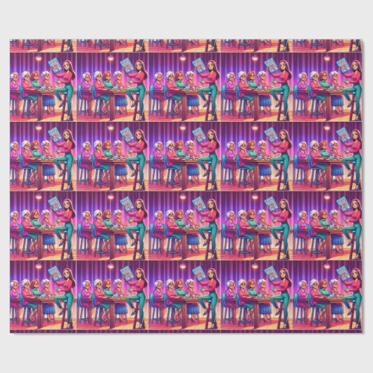 Bingo Game Jeden Anlaß Geschenkpapier (Flach)