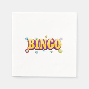 Bingo Game Lucky Player Gambler - Geschenk Serviette