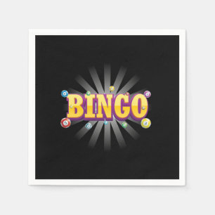 Bingo Game Lucky Player Gambler - Geschenk Serviette